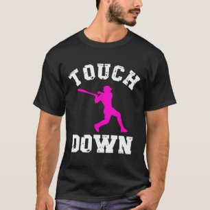 T-shirt Touchdown For Women Football For Girls Baseball Fu