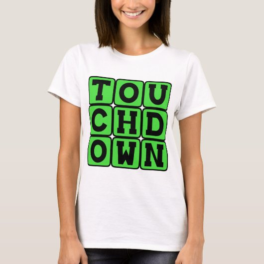 T-shirt Touchdown, Score de football (Devant)