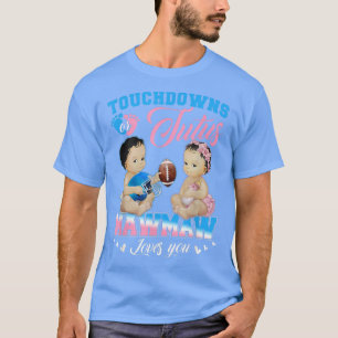 T-shirt Touchdowns ou Tutus Mawmaw vous aime Révélation de