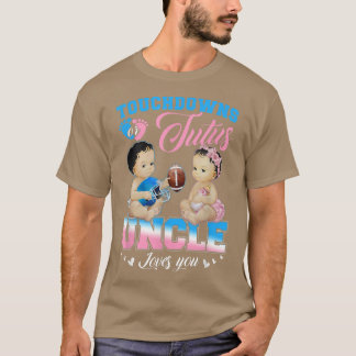 T-shirt Touchdowns ou Tutus Uncle vous aime Révélation de 