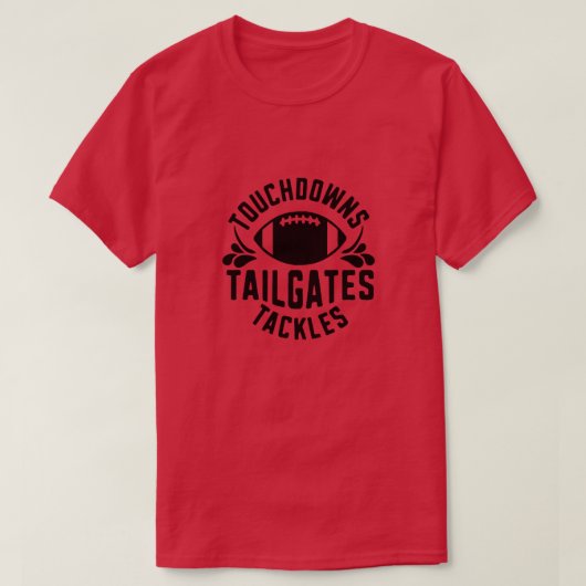 T-shirt Touchdowns tailgates s'attaque01 (Design devant)