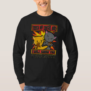 T-shirt Touche à mon café, je vais vous montrer mon gangst