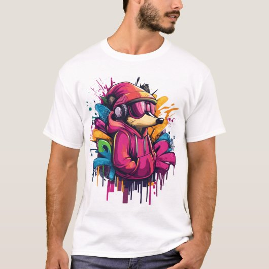 T-shirt Touche graphique de souris intelligente (Devant)