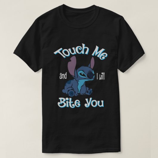 T-shirt Touche-Moi Et Je Te Bite (Design devant)