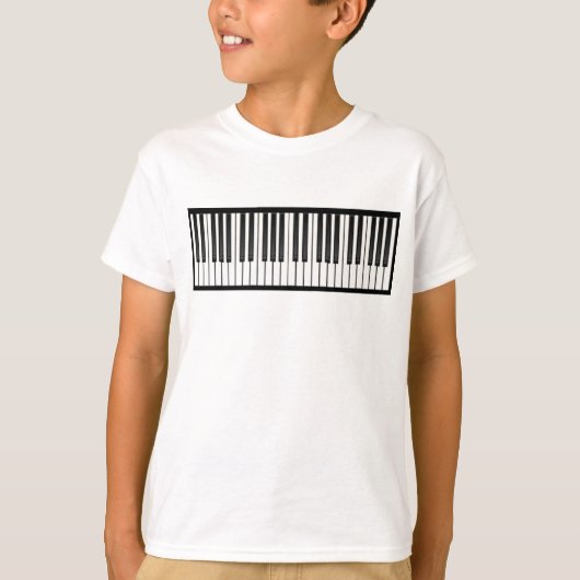 T-shirt Touches de piano (Devant)