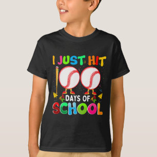 T-shirt Touchez 100 Jours De Baseball Scolaire 100E Jour G