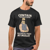 T-shirt Touchez Ma Mullet Business Dans La Partie Avant Da (Devant)