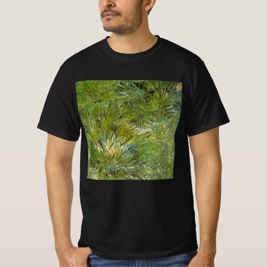 T-shirt Touffes d'Herbe par Vincent van Gogh (Devant)