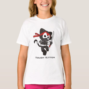 T-shirt Tough Kitten Ninja Kitty