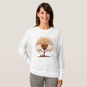 T-shirt Toujours Autumn Heart Tree Adulte (Devant entier)