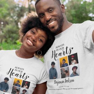 T-shirt Toujours dans nos coeurs   6 Collage photo   Mémor
