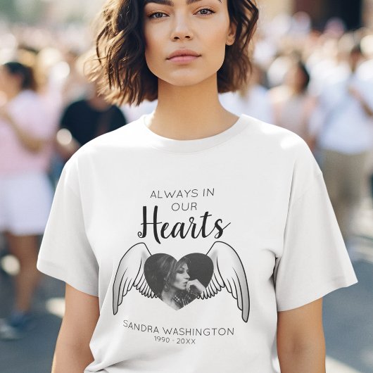 T-shirt Toujours dans nos coeurs | Angel Wing | Mémorial p