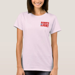 T-SHIRT TOUJOURS DROITE
