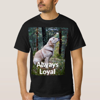 T-shirt Toujours fidèle Photographie de forêt de retriever