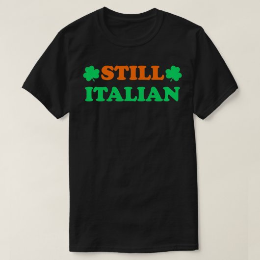 T-shirt Toujours Italien Avec Shamrock Saint Patricks Day (Design devant)