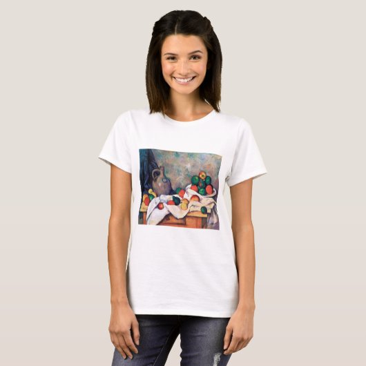 T-shirt Toujours la vie avec les fruits, Paul Cezanne (Devant entier)