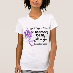 T-shirt Toujours mon héros dans le grand-papa de mémoire