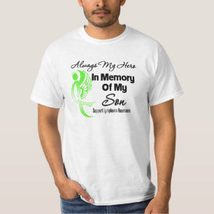T-shirt Toujours Mon Héros En Mémoire Fils - Lymphome