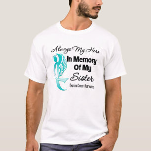 T-shirt Toujours mon héros en mémoire Soeur - Cancer de l'