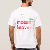 T-shirt Toujours, Mozart, toujours heureux (Dos)