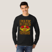 T-shirt Toujours pompier Pompier retraité (Devant entier)