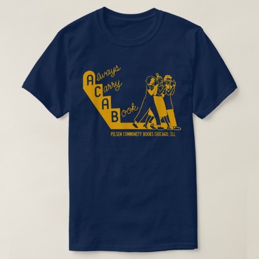 T-shirt Toujours Porter Un Livre Pilsen Community Books Ch (Design devant)