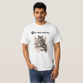 T-shirt Toujours regarder drôle Chouette Chouette Design (Devant entier)