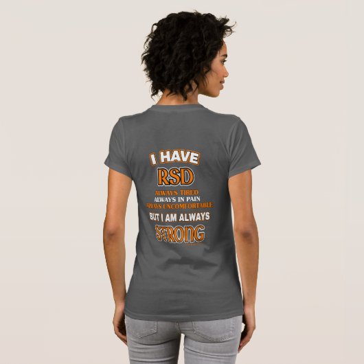 T-shirt Toujours solide...RSD/CRPS (Dos entier)
