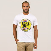 T-shirt Toujours vote Démocrate - chemise de chien jaune (Devant entier)
