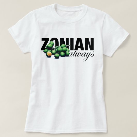 T-shirt Toujours zonien avec des grenouilles (Design devant)
