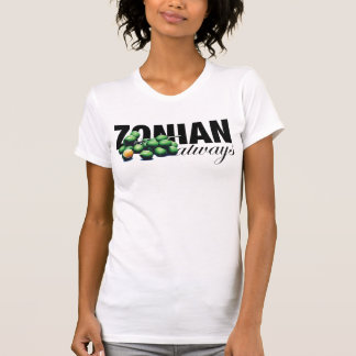T-shirt Toujours zonien avec des grenouilles