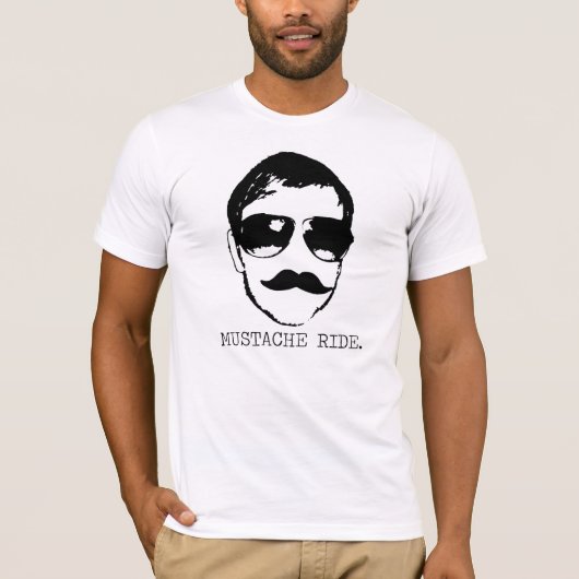 T-shirt Tour de moustache (Devant)