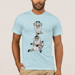 T-shirt Tour de moutons fatigués ennuyés épuisés Yoga Médi