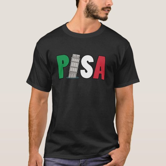 T-shirt Tour de Pise en Italie (Devant)