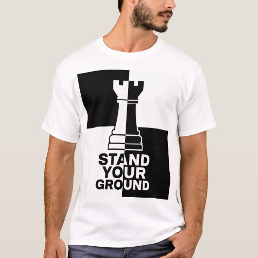 T-shirt Tour d'échecs Stand Your Ground (Devant)