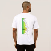 T-shirt Tour Divide Elevation Profile (Sideways) (Dos entier)