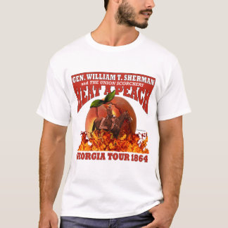 T-shirt Tour du général Sherman 'Heat a Peach' 1864 Chemis