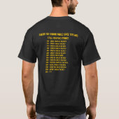 T-shirt Tour du monde connu par SIGURGATA des hommes (Dos)