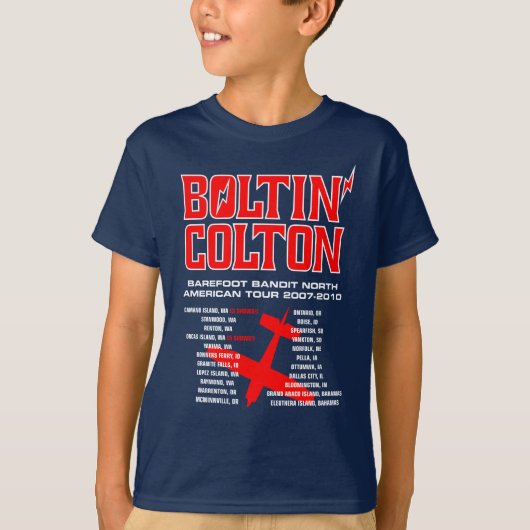 T-shirt Tour du monde de Boltin Colton (rouge) (Devant)