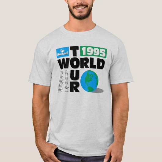 T-shirt Tour du monde de Ken MacDonell (1995) (Devant)