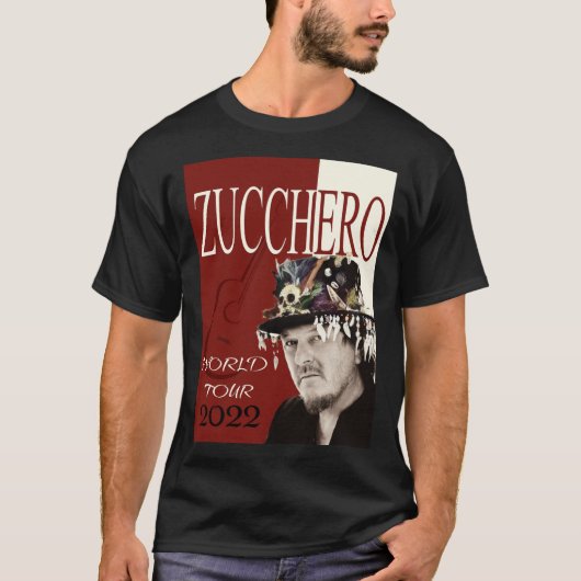 T-shirt Tour du monde de Zucchero 2022 (Devant)