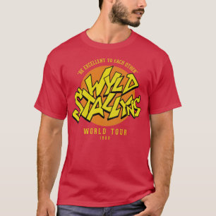 T-shirt Tour du monde Wyld Stallyns 1989 vintage