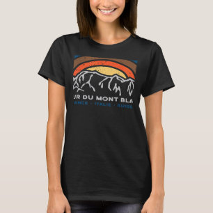 T-shirt Tour du Mont Blanc Chamonix France Italie Suisse