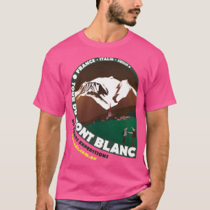 T-shirt Tour Du Mont Blanc Sleeve De Baseball