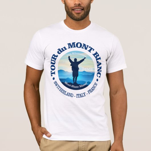 T-shirt Tour du Mont Blanc (V) (Devant)