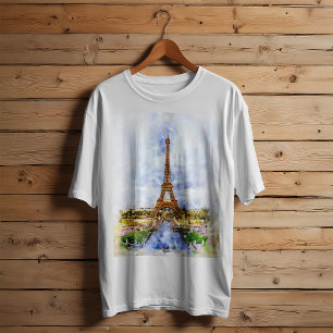 T-shirt Tour Eiffel à Paris au coucher du soleil nr2