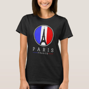 T-shirt Tour Eiffel À Paris France Aimer Signe Avec França