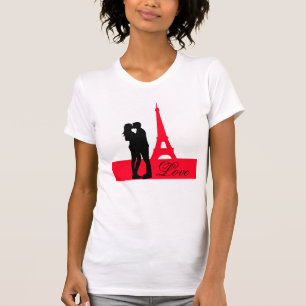 T-shirt Tour Eiffel Amour Silhouette