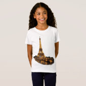 T-Shirt Tour Eiffel – Conception de voyage à Paris (Devant entier)