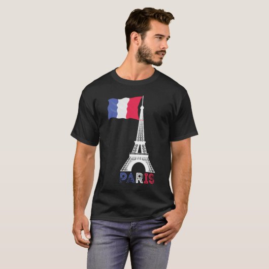 T-shirt Tour Eiffel de Paris (Devant entier)